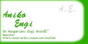 aniko engi business card